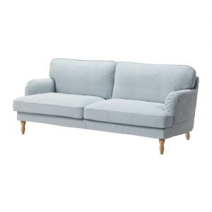 IKEA STOCKSUND Pokrycie sofy 3-osobowej, Remvallen niebieski/biały