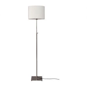 ALÄNG Lampa podłogowa, niklowano, biały