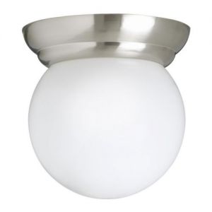 LILLHOLMEN Lampa sufitowa/ścienna, niklowano, biały
