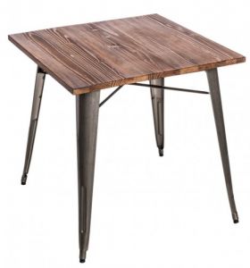 Stół Paris Wood metaliczny sosna