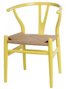 Krzesło Wicker Color żółte
