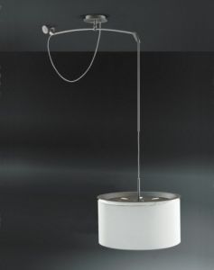 Lampa Finger Mov klosz beż, śr. 45 cm