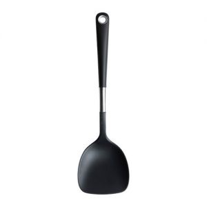 IKEA 365+ HJÄLTE Łopatka wok, stal nierdz, czarny